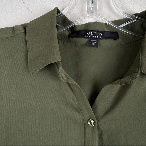 Guess Sheer Button Down Shirt - Picture 5 of 5